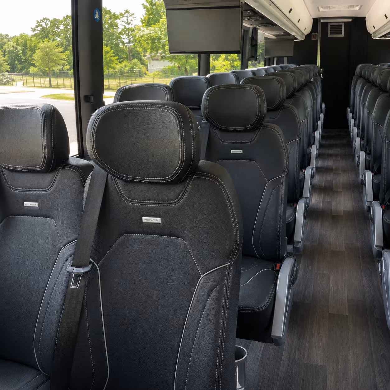 arden arcade charter bus rental inside