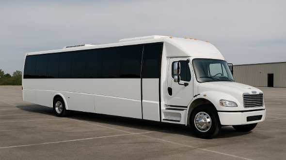 Exterior of Charter Bus Company Stockton's 15 Passenger Minibus in Stockton