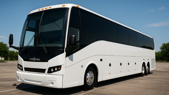 Exterior of Charter Bus Company Arden-Arcade's 56 Passenger Charter Bus in Arden-Arcade