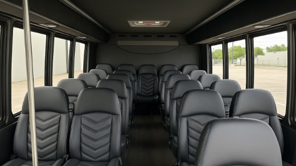 lodi 18 passenger minibus inside