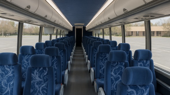 lodi 56 passenger charter bus inside